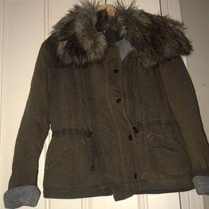 Free People faux fur Jacket size Small